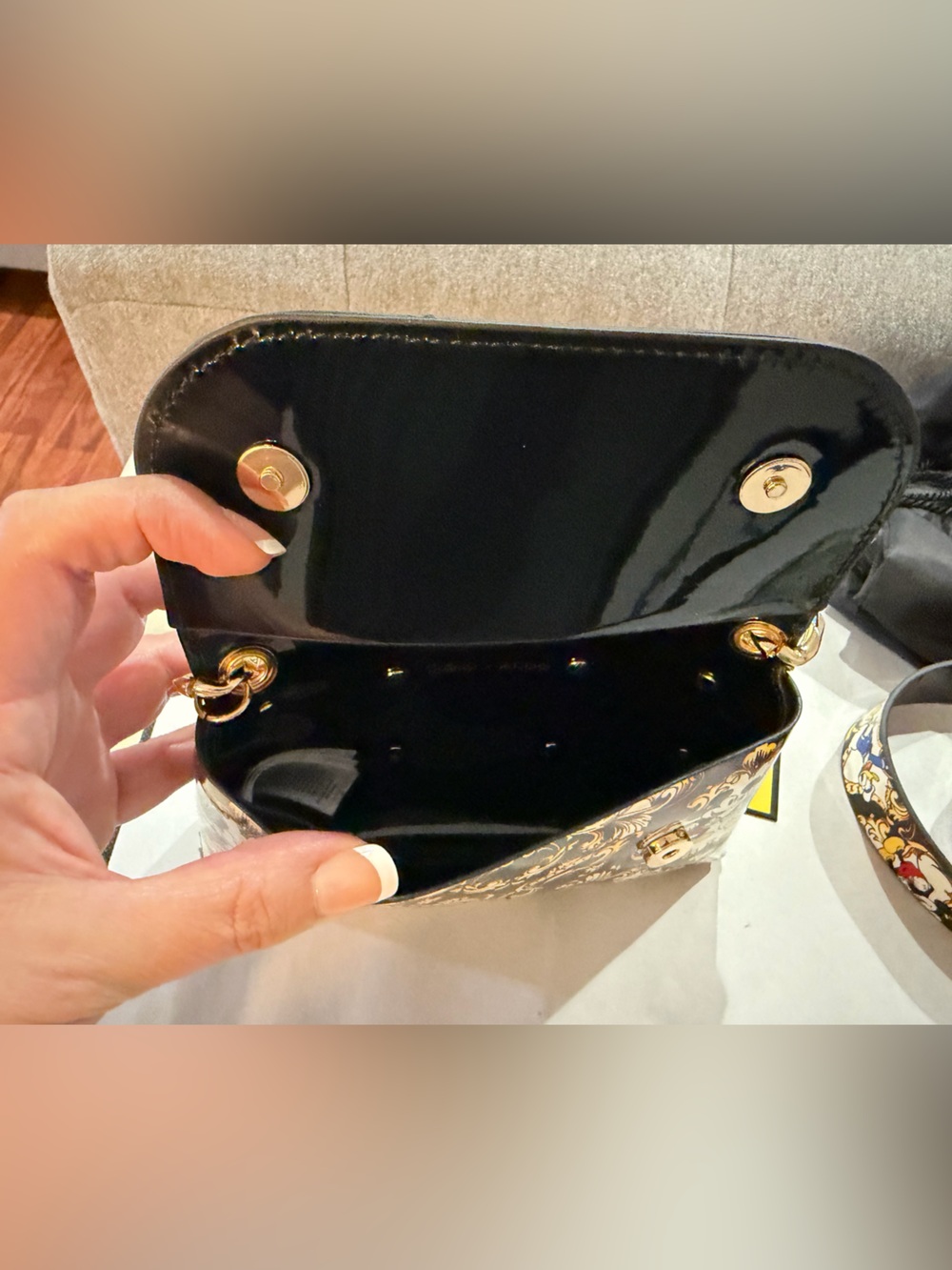 Disney x Aldo Black Character Chain Handle Belt Bag - Picture 11 of 11